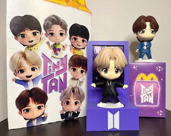 BTS Tiny Tan Figure Display Stands, Mcdonald's Happy Meal Toy