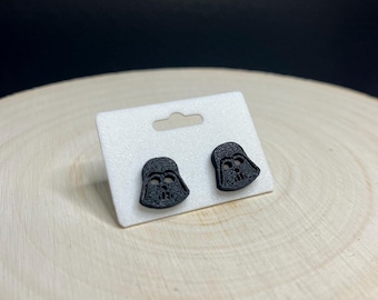 Darth Vader Stud Earrings: 3D Printed Star Wars Accessories