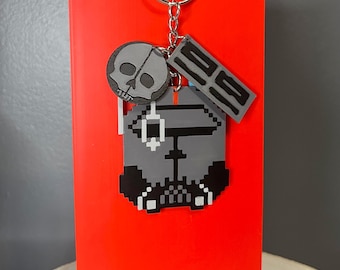 The Bad Batch Pixel Helmet Keychains: 3D Printed Star Wars Accessories