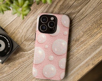 Capa de celular Glinda Good Witch: design com bolhas falsas e contas
