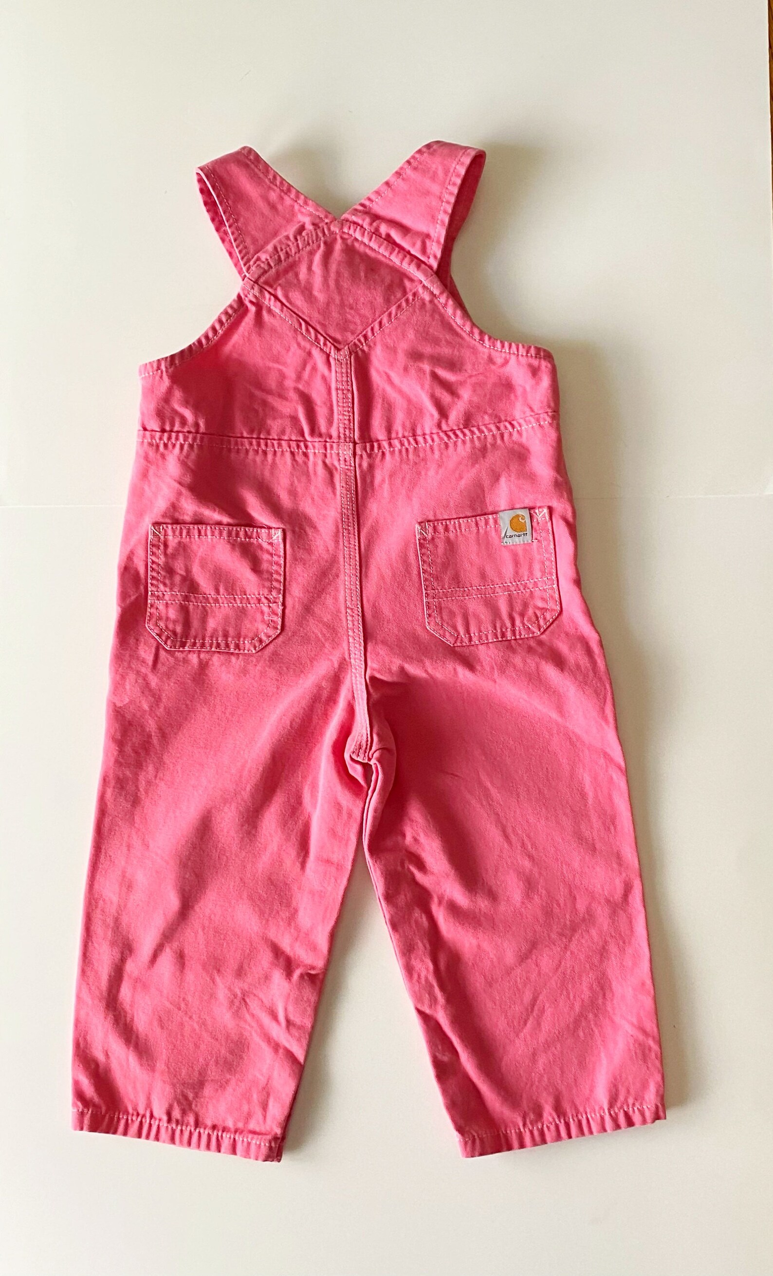 Vintage Carhartt Pink Bib Overalls With Embroidered Flowers Etsy