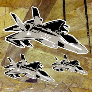 F-35 Lightning 2 II F35 Sticker Bumper Window Car Truck Decal Military Aircraft  - 5" - 3 for 1