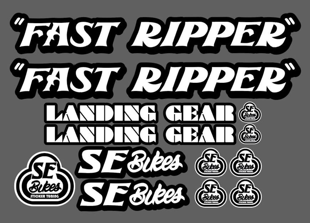 Se Ripper Navy Sticker SE Bikes BMX Fast Ripper Landing Gear Stickers Decals Bike Kit - Choose ...