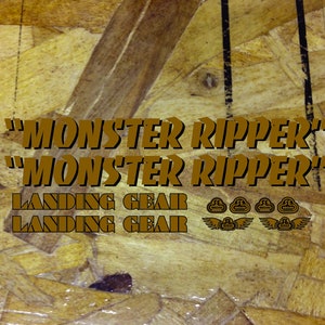 SE Bikes MONSTER Ripper Landing Gear Stickers Decals Bike Kit - Gold ...