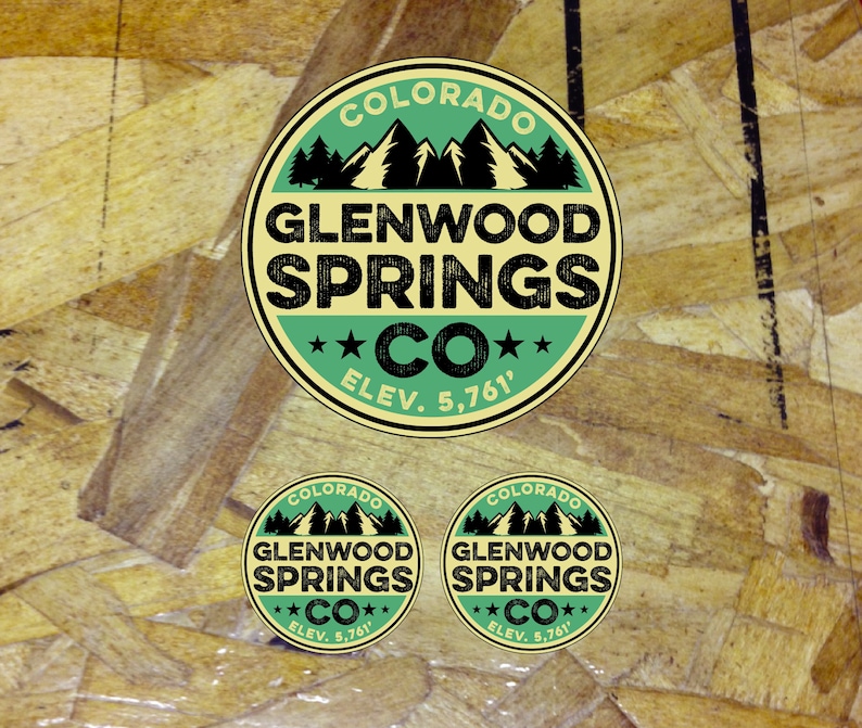 Glenwood Springs Vintage Decal Sticker Hike Hot Spring Etsy