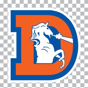 Bronco Horse D Old School Vintage Orange Helmet PNG & SVG Digital Download with Transparent Background