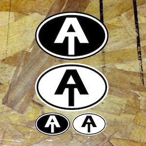 AT Appalachian Trail Oval Stickers Decals Georgia Maine Appalachia