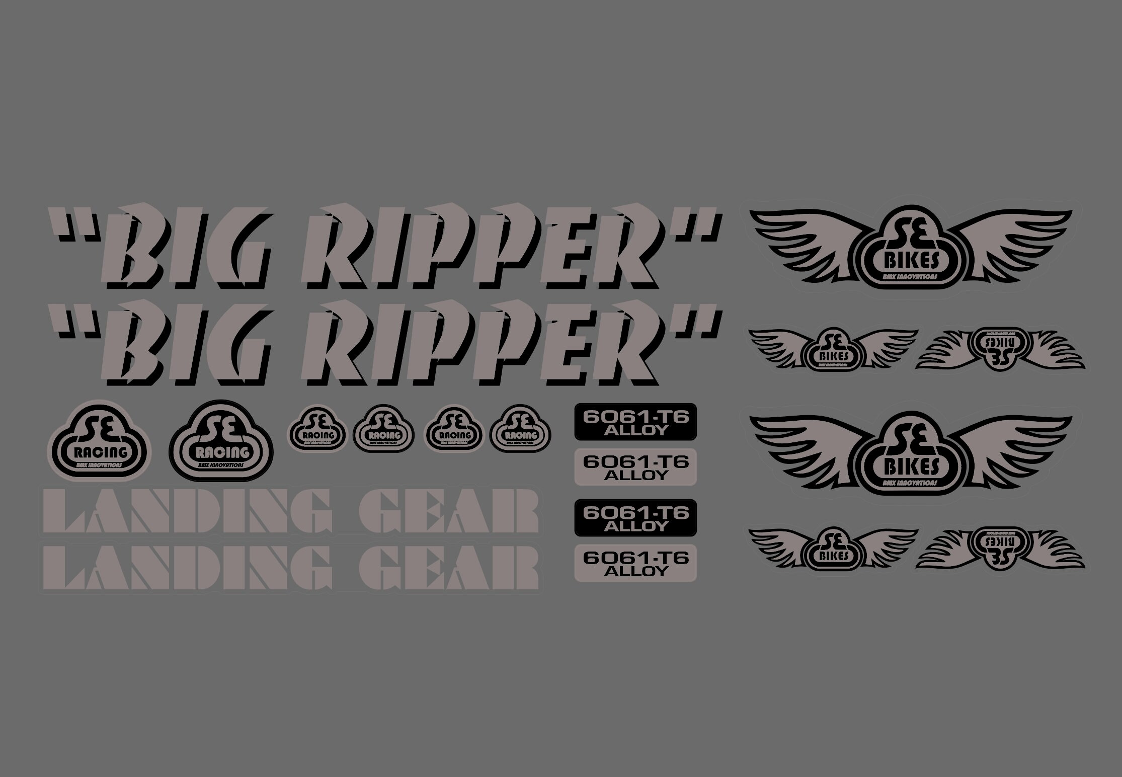 Big ripper sticker kit hotsell