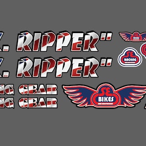 Blocks Flyer Big Ripper Sticker Kit Big Flyer Sticker Kit Yellow