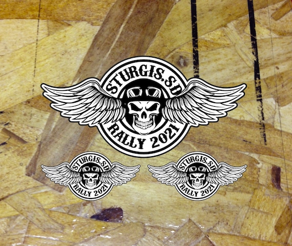 Sturgis South Dakota Rally 2021 Skull Wings Sticker Decal | Etsy