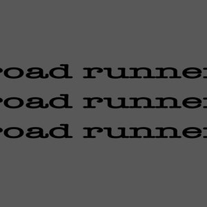 Plymouth RoadRunner Stickers Vinyl Decal Automotive Hot Rod Sticker Set of 3 Stickers - Choose Size