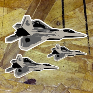 F-22 Raptor F22 Sticker Bumper Window Car Truck Decal Military Aircraft  - 4&quot; - 3 for 1