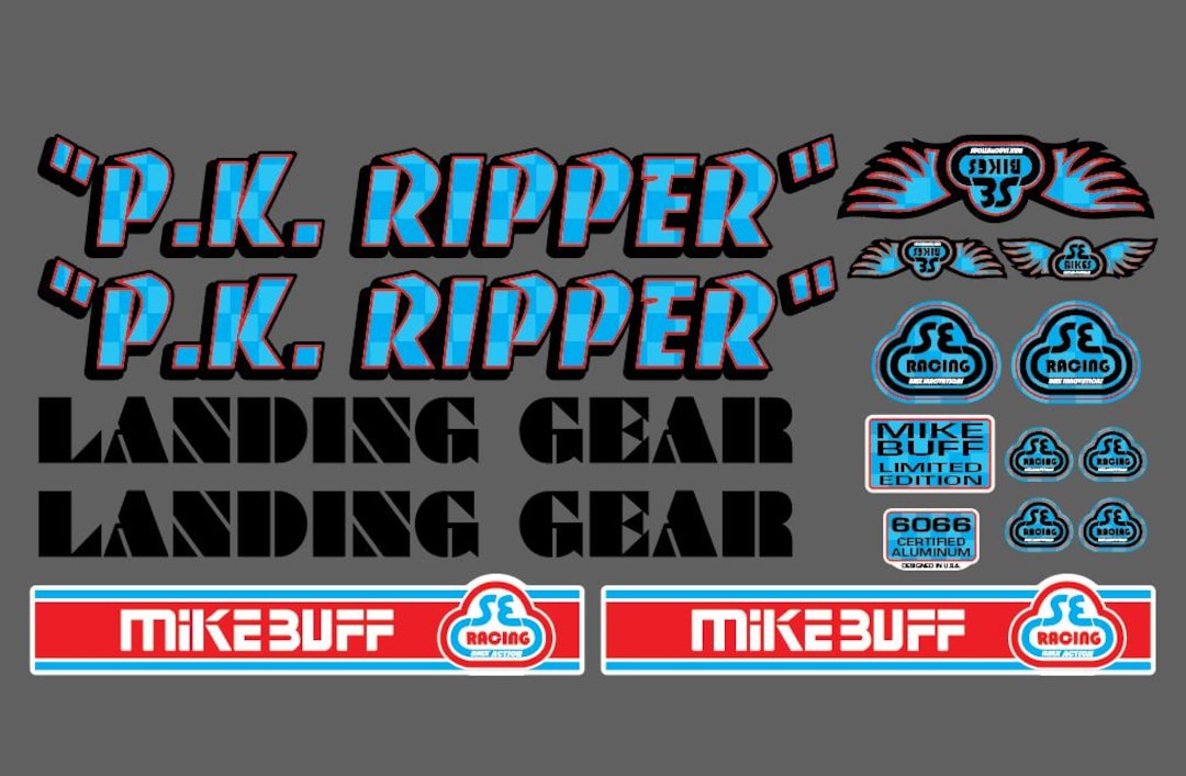 SE Bikes BMX PK Ripper Checker Check Background Buff Style Landing Gear ...