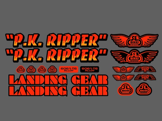 SE Bikes BMX PK Ripper Landing Gear Stickers Decals Bike Kit