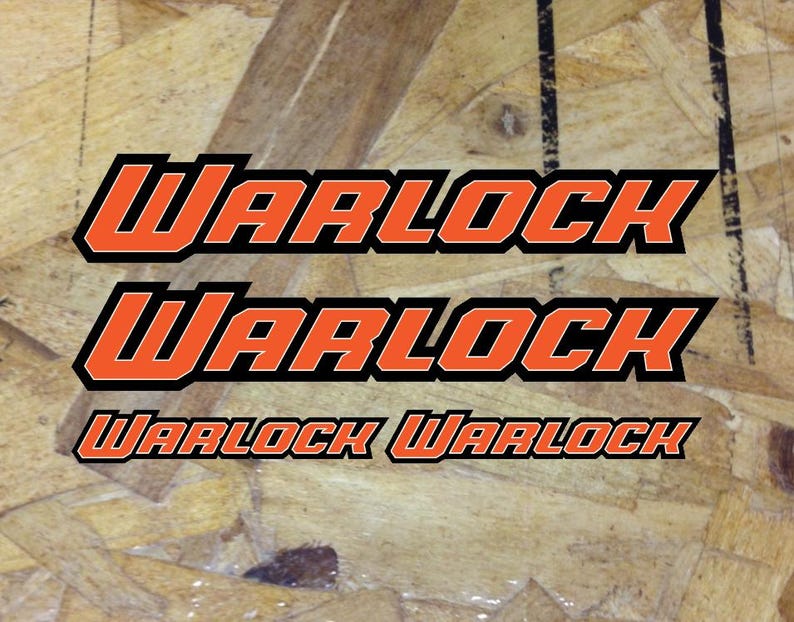 Warlock Sticker Warlock Die Cut Sticker Decal 4 for 1 - Choose Size and Color Options ...