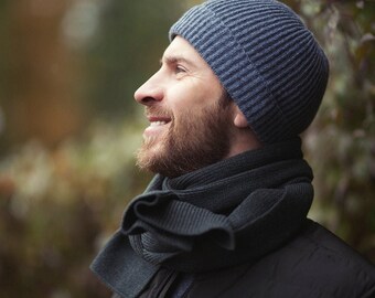 mens cashmere bobble hat