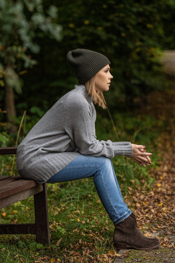 Unisex Fisherman Hat Chunky Knit Beanie 