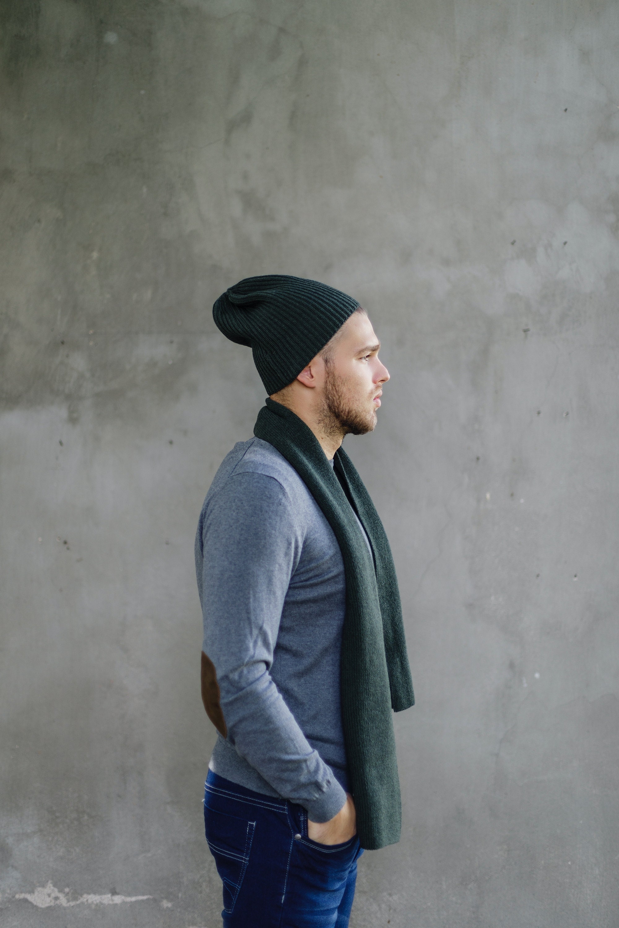 Chunky Knit Merino Wool Winter Hat 