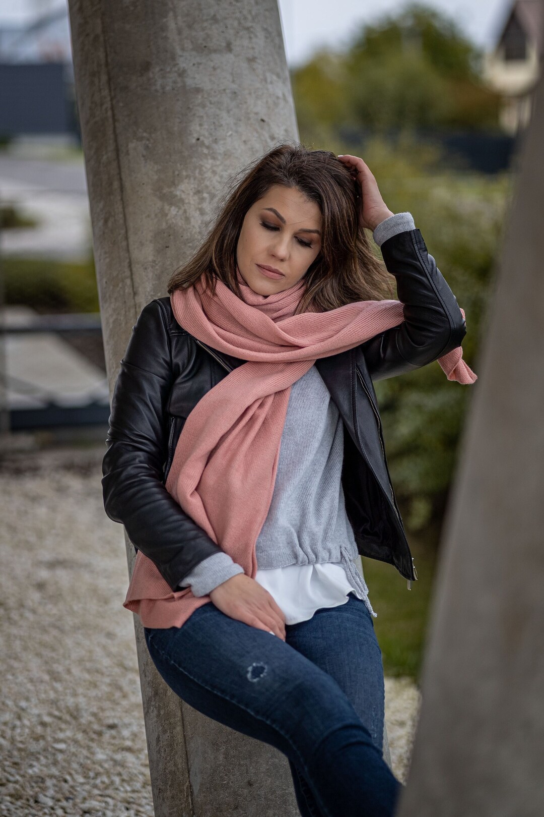 Soft Cashmere Wrap Luxury Merino Wool Blanket Scarf Blush Etsy