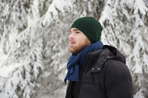 mens cashmere bobble hat