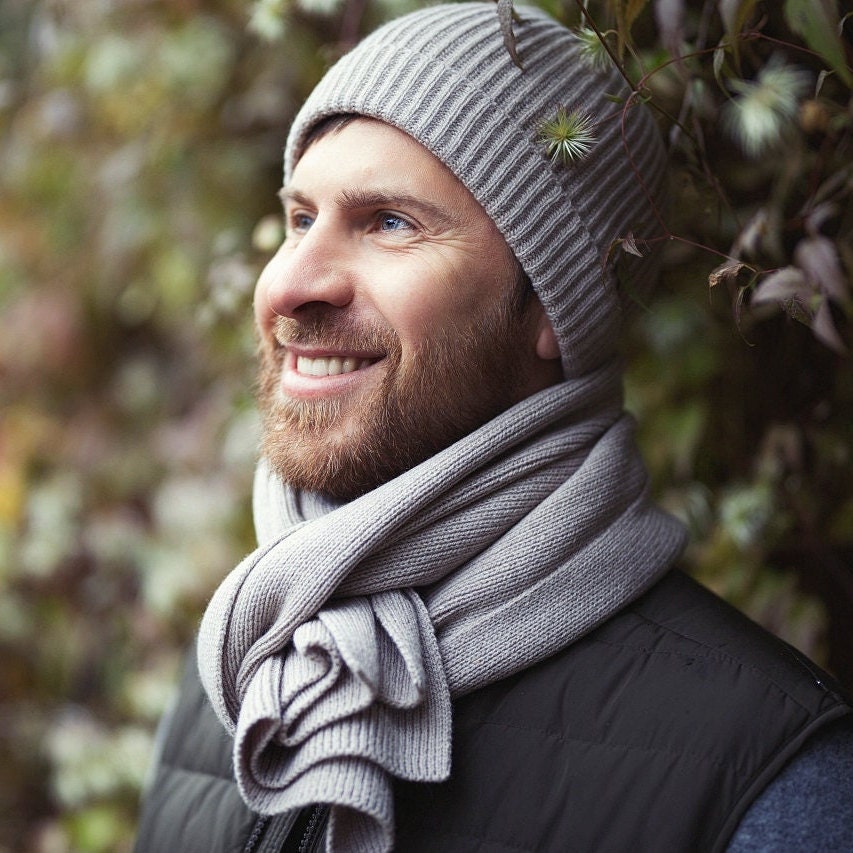 Cashmere Hat, Merino Wool Slouchy Beanie, Fisherman Beanie  display picture 1
