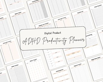 ADHD Productivity Planner, Daily Planner Notepad, Task Organizer, Focus Journal, Time Management, Student Gift