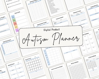 May include: A digital planner designed for people with autism. The planner includes pages for tracking appointments, meal ideas, behavioral changes, weekly schedules, and more. The planner is designed to help people with autism manage their daily lives and achieve their goals.
