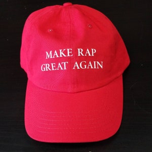 Make Rap Great Again Dad Hat Vinyl Design