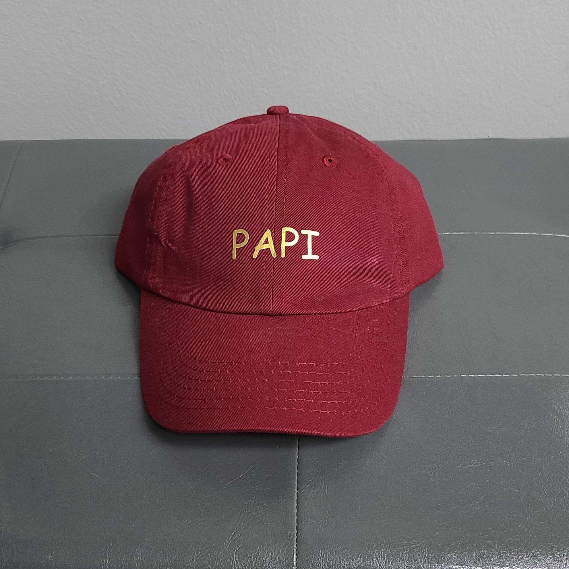 Papi Custom Dad Hat Vinyl Design - Etsy