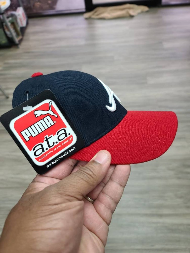 Atlanta Braves ATA Vintage Puma Dad Hat 1990's image 2