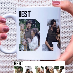 Custom Dad Photo, Fathers Day Photo Collage Mug, Father Mug, Dad Gift, Personalized Dad Gift, Daddy Coffee Cup, Dad Birthday Gift, Papa gift