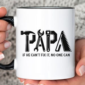 Mechanic Dad Mug, Funny Father&#39;s Day Gift for Dad, Dad Gift, Daddy Coffee Cup, Dad Birthday Gift, Papa Mug, Funny Mug Men, Handyman Gift