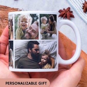 Fathers Day Photo Collage Mug, Dad Mug, Dad Gift, Personalized Dad Gift, Custom Dad Photo, Daddy Coffee Cup, Dad Birthday Gifts, Papa gift