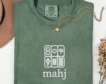 Comfort Colors® Mahjong Shirt, Funny Mahjong Shirt, Mahjong Player Shirt, Mahjong Lover Gift, Cozy Board Game Night Shirt