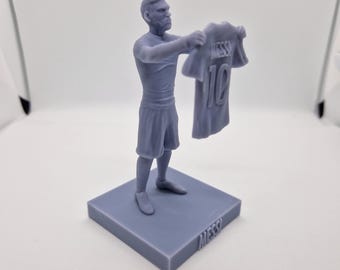Lionel Messi 3D Printed Statue | Iconic Goal Celebration | Barcelona vs Real Madrid, Messi 3D Printed Statue Legendary Celebration Barcelona