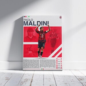 Poster Francesco Salvi + Paolo Maldini - 55x42 Cm - De Tutto Musica E Spettacolo