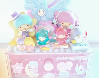 Little twin stars pastel kawaii horse carriage decoden drawer with kuromi rare limited edition