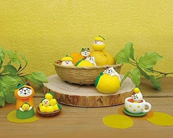 Decole Zakka Autumn Yuzu Harvest Figurines