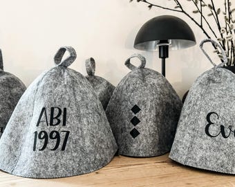 toller SaunaHut, personalisiert