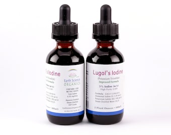 5% Lugols Iodine Solution: Twin Pack 4oz Total