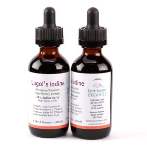 21% Lugol's Iodine Solution: High Potency Formula (Twin Pack)