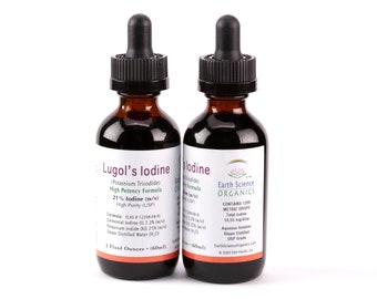 21% Lugol's Iodine Solution: High Potency Formula (Twin Pack)
