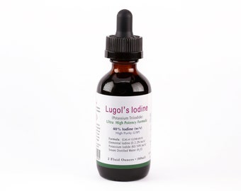 Lugol's Iodine Solution: 40% Ultra High Potency, 2oz Bottle