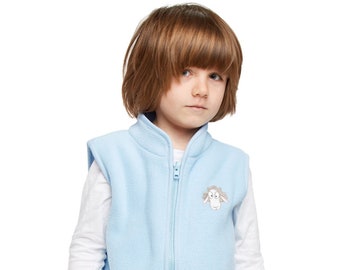 Kinder Fleeceweste Kinderweste Weste Kuschelweste Fleece mit Motiv Stickerei von be baby!