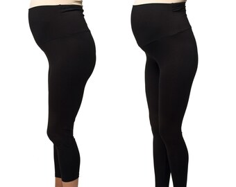 Umstandsleggings Leggings Umstandsmode Schwangerschaftsmode Modell: NORI in 3/4 oder LONG GOLF in lang von Torelle