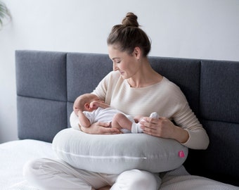 Coussin d'allaitement ergonomique, aide au siège en forme d'écureuil, certifié Oeko-Tex Standard 100, modèle PREMIUM de MOTHERHOOD