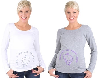 Umstandsshirt lustige Umstandsmode Schwangerschaftsmode Modell: HOTEL von be mama!