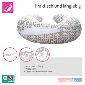 Stillkissen ergonomisch Stillhörnchen Sitzhilfe mit Öko-Tex Standard 100 Classic und Kleckse von MOTHERHOOD Bild 7