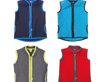 Vest for children Vest made of softshell Softshell vest Children's vest WINDY Softshell breathable from be baby!