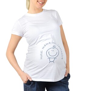 Umstandsshirt lustige Umstandsmode Schwangerschaftsmode Modell: HOTEL von be mama Bild 7